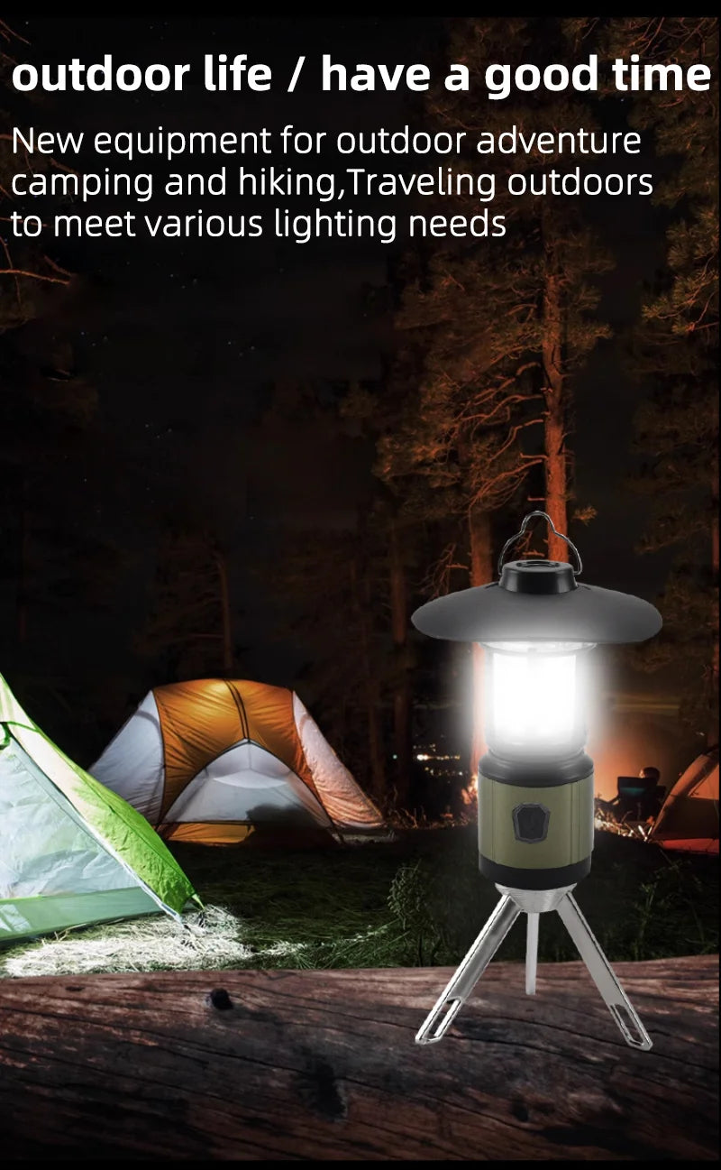 WEST BIKING Camping Tent Hanging Light Portable Camping Lanterns USB Rechargeable Led Light Camp Lamp for Outdoor Emergency