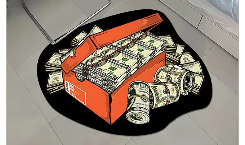 Bedroom Rug Shoe Mat Creative Shoe Box Living Room Mats Fashion Lounge Trend Decor Entrance Sneakers Carpet Alfombra Habitación