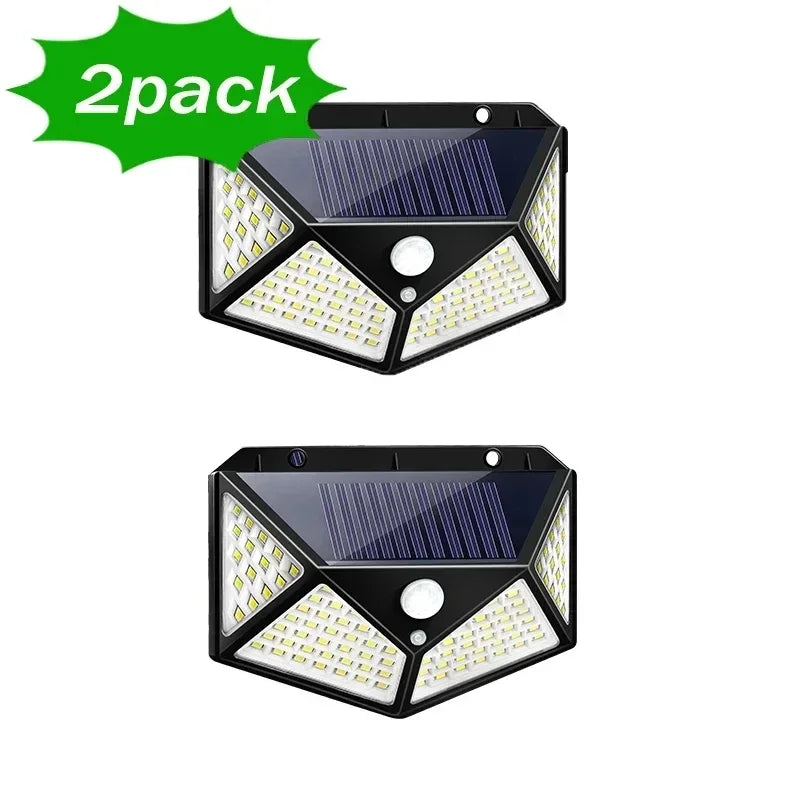 LED Solar Lights Outdoor Waterproof External Solar Lamp Motion Sensor Garden Lights Solar Power Sunlight Yard Wall Street Light