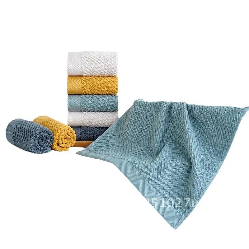 Soft Absorbent Combed Cotton Square Towel 100% Cotton Hand Towel for Baby Face Washing Thickened Household Square Scarf
