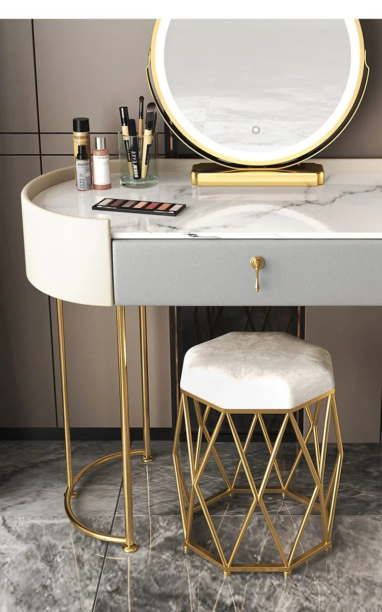 Bedroom Luxury Vanity Table Beauty Storage Fashion Girls Vanity Table Modern Multifunctional Tocador Maquillaje Furniture