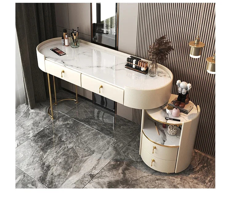 Bedroom Luxury Vanity Table Beauty Storage Fashion Girls Vanity Table Modern Multifunctional Tocador Maquillaje Furniture