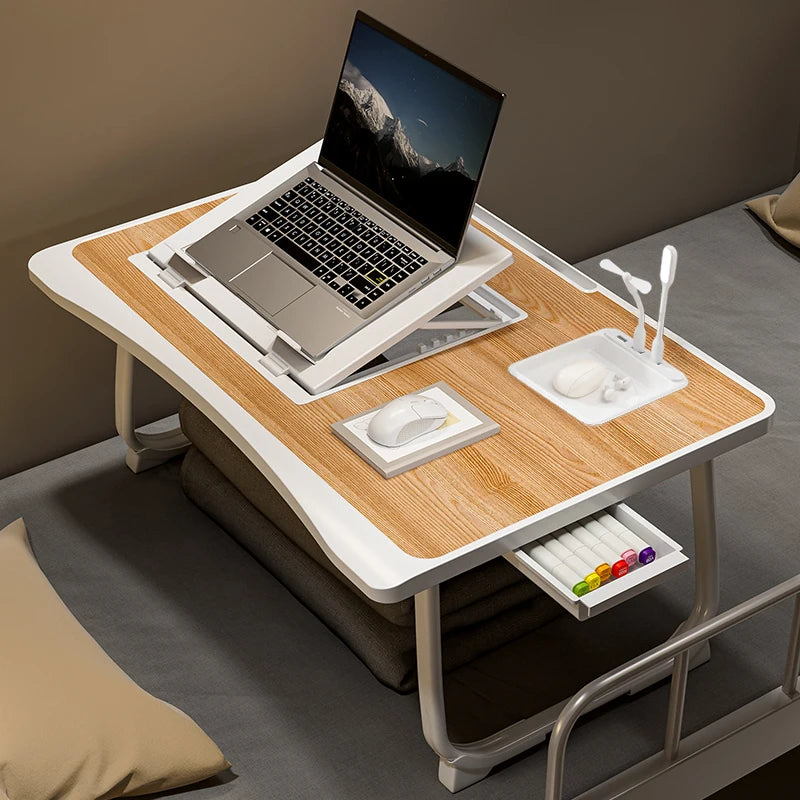 Laptop Bed Table, Foldable Lap Table Tablet Stand Laptop Bed Tray Table, Portable Lap Table With Foldable Legs For Working, Read
