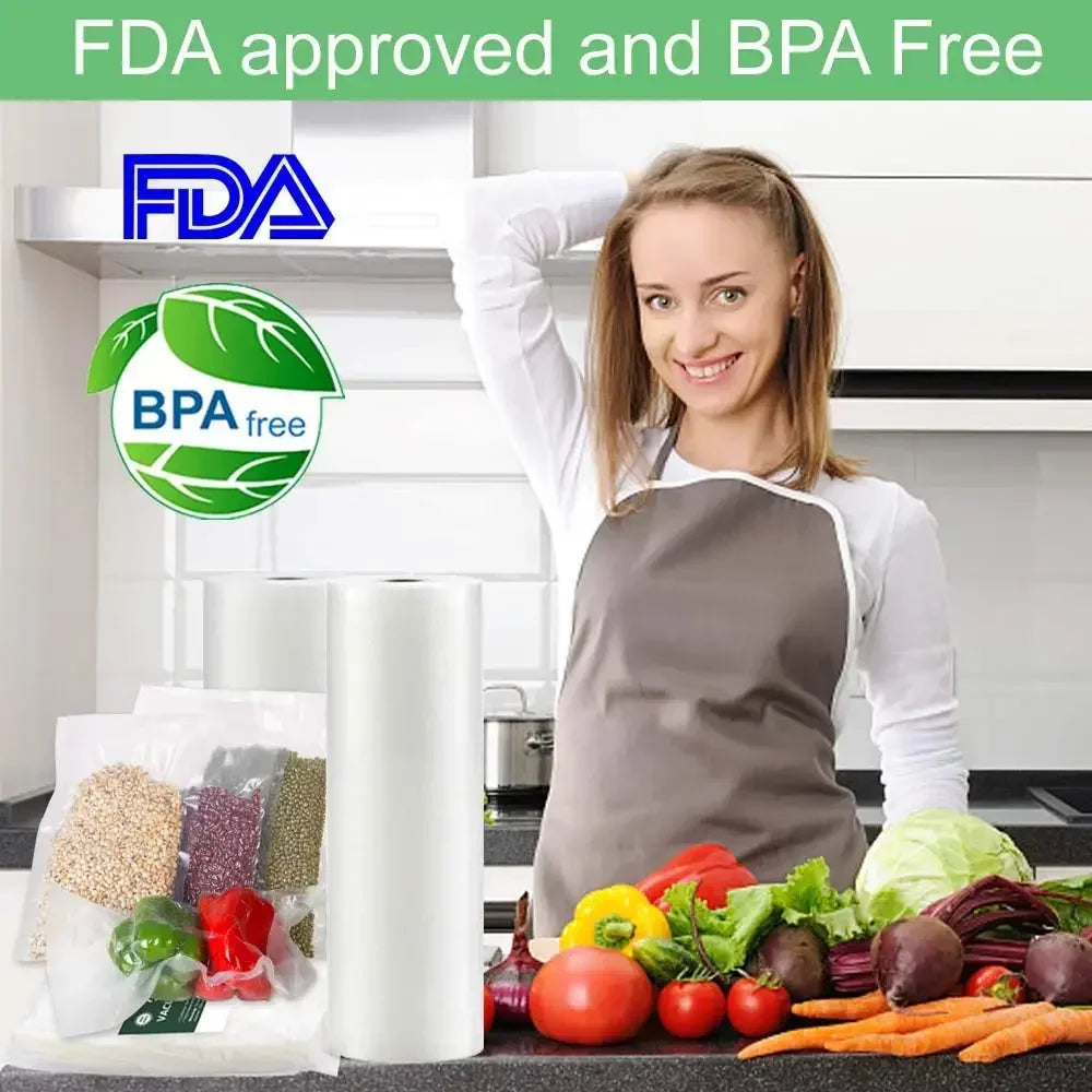 1 Roll 300CM Vacuum Seal Bags For Food, Food Saver Bags Rolls