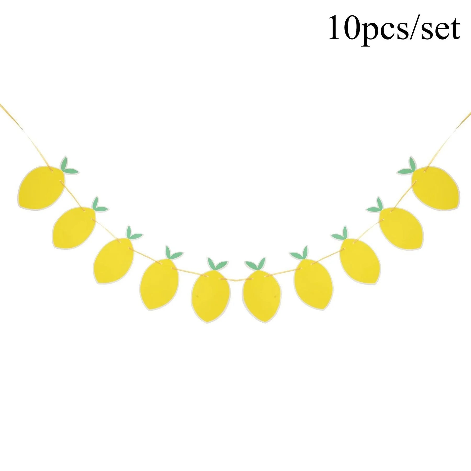 Lemon Disposable Tableware Paper Cups Plates Cake Toppers for Summer Lemon Happy Birthday Pool Party Decoration DIY Cake Supply