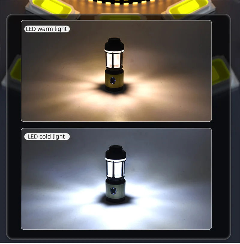 WEST BIKING Camping Tent Hanging Light Portable Camping Lanterns USB Rechargeable Led Light Camp Lamp for Outdoor Emergency