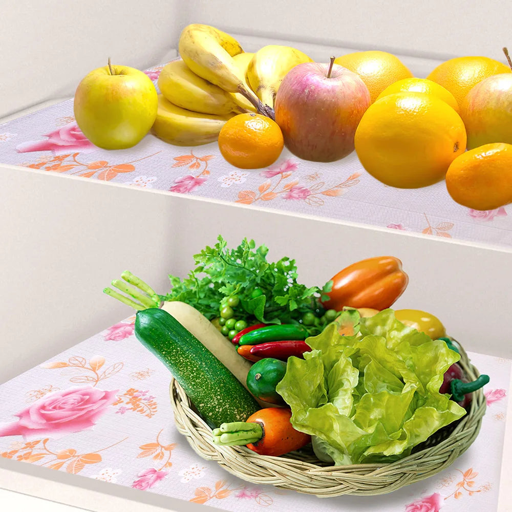 Kitchen cabinet mats reusable drawer liners Waterproof kitchen dining table mats Dust mat Refrigerator liners Non-adhesive liner