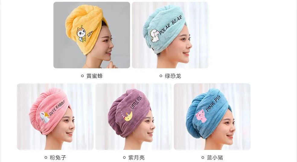 Women Microfiber Towel Hair Towel Bath Towels for Adults Home Terry Towels Bathroom Serviette De Douche Turban for Drying Hair
