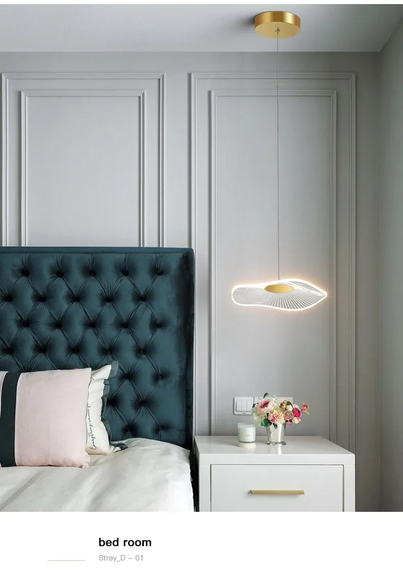 Bedroom Bedside Pendant Lamp, Indoor Lighting, Modern and Simple Nordic Living Room, Bedroom Sofa, Home Decoration, LED Lights