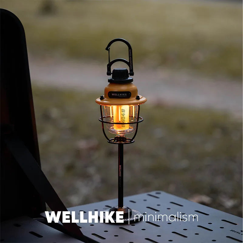 WELLHIKE Outdoor Lighting Camping Lights Long Life Locking Pinecone Light LED Multifunction Ambient Light Tent Canopy Flashlight