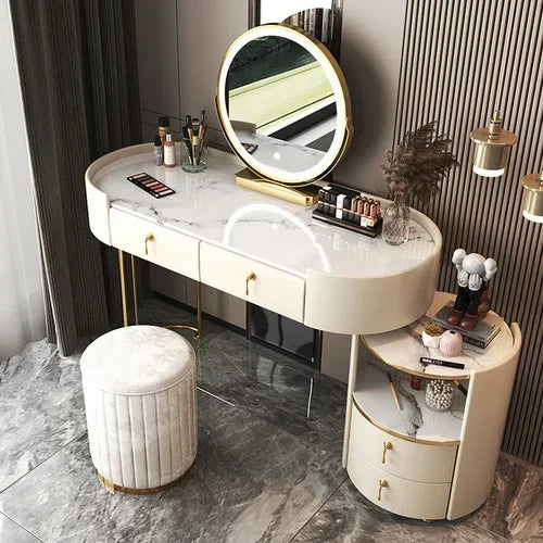 Bedroom Luxury Vanity Table Beauty Storage Fashion Girls Vanity Table Modern Multifunctional Tocador Maquillaje Furniture