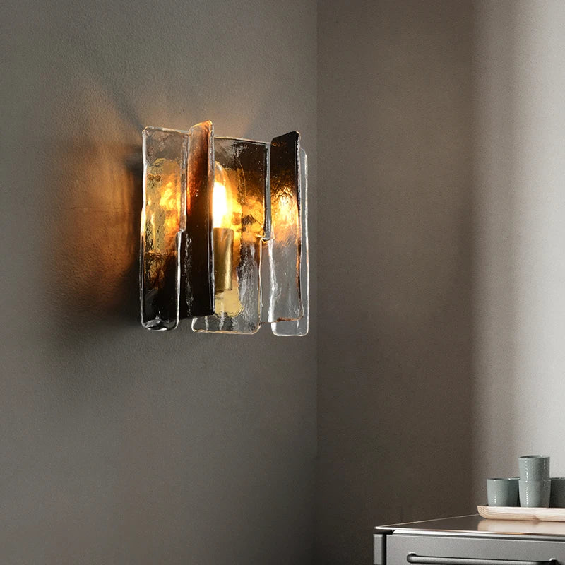 Living Room All Copper Wall Lamp Modern Luxury Tv Wall Designer Glass Pendant Lamp Minimalist Nordic Bedroom Bedside Lamp