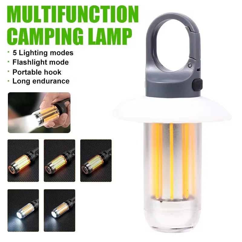 Rechargeable LED Portable Light Super Bright Flashlight Camping Light Work Light