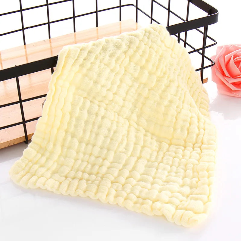 30*30cm Baby Saliva Towels 6 Layer Cotton Gauze Burp Cloth Cartoon Newborn Square Absorbent Feeding Bibs Washcloth Handkerchief
