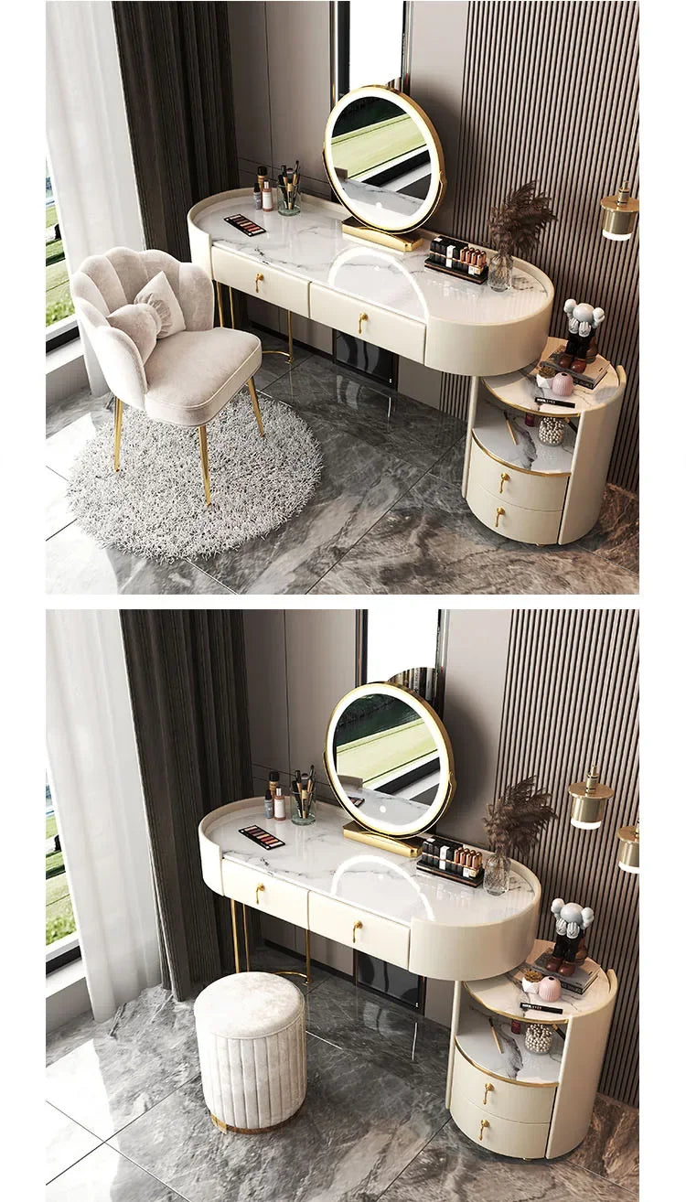 Bedroom Luxury Vanity Table Beauty Storage Fashion Girls Vanity Table Modern Multifunctional Tocador Maquillaje Furniture
