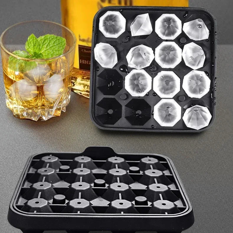 16 Grid Diamond Ice Tray Mold Box
