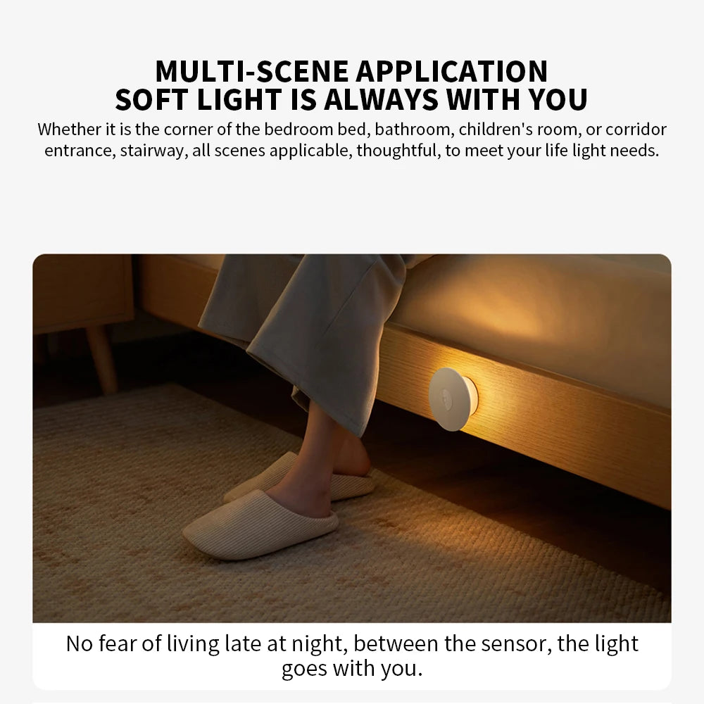 Original New MIJIA Night Light 3 Adjustable Brightness Infrared Smart Human Body Sensor Magnetic Base For Smart Home Life