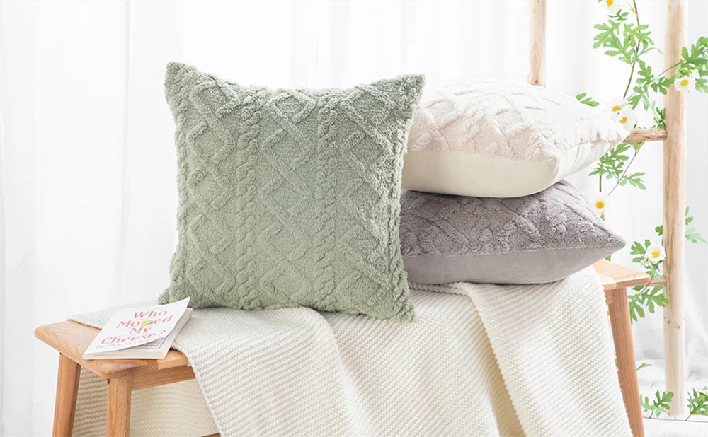Kitinjoy Throw Pillow Covers 40x40 For Sofa Decro Soft Plush Cushion Covers 50x50cm Home And Decoration Luxury Throw Pillow Case