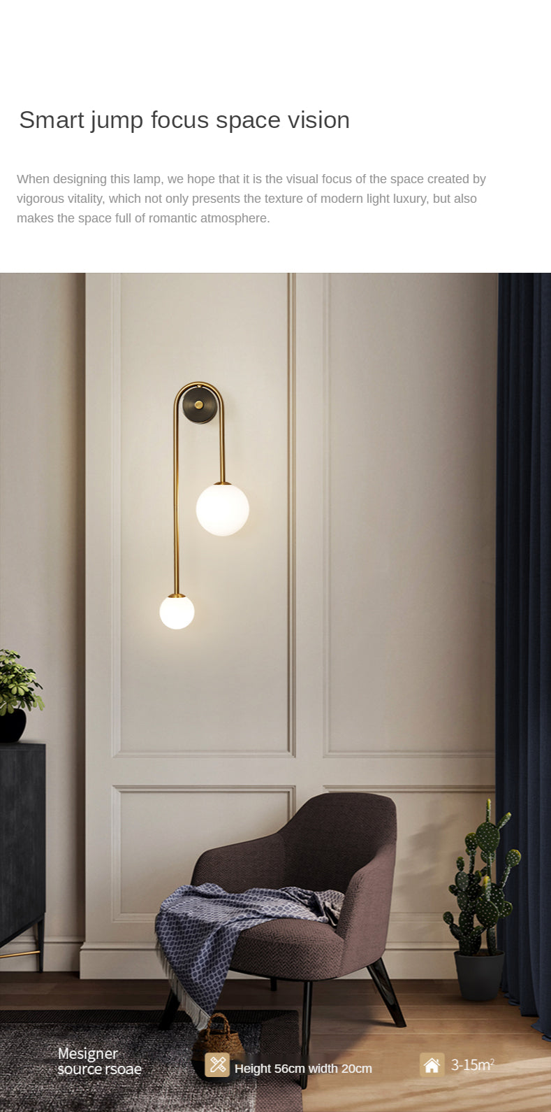 Modern Bedroom Bedside Wall Light Lamp Glass Ball  LED Gold Home Decor Living Room Corridor Interior Lighting Sconce Luminaire