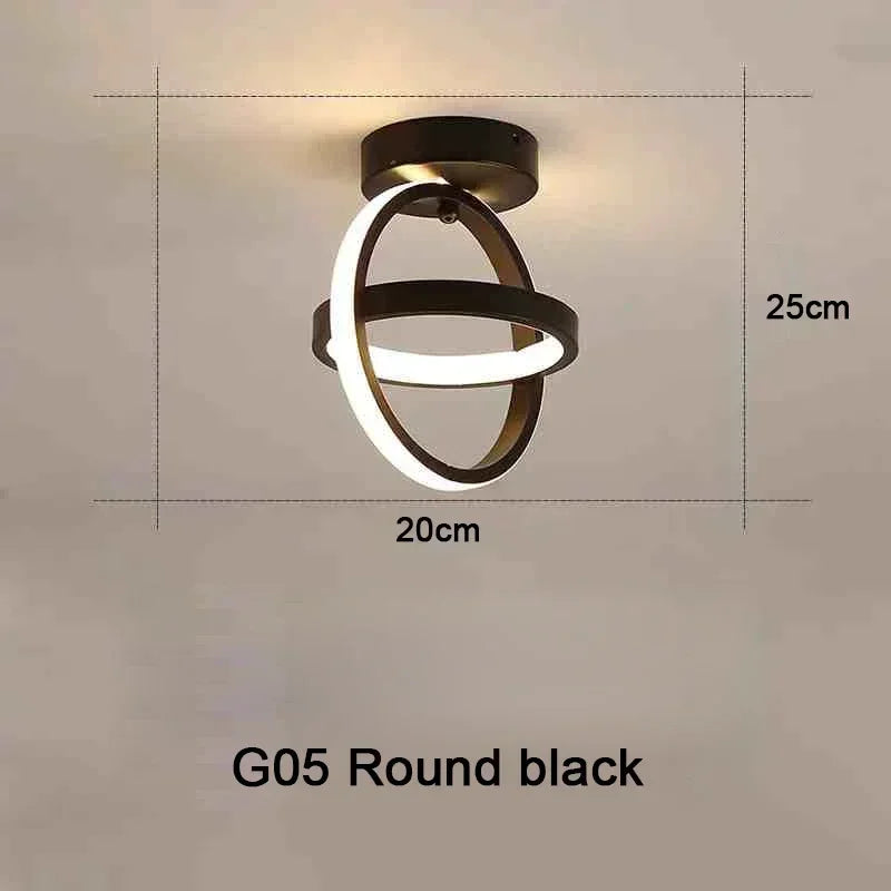 LED Strip Aisle Ceiling Lights Modern Minimalist Living Room Lamps For Balcony Entrance Staircase Home Decor Multiple shapes