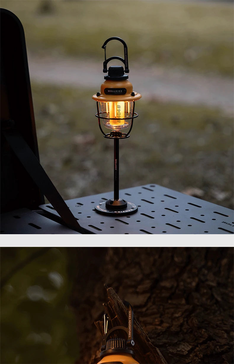 WELLHIKE Outdoor Lighting Camping Lights Long Life Locking Pinecone Light LED Multifunction Ambient Light Tent Canopy Flashlight