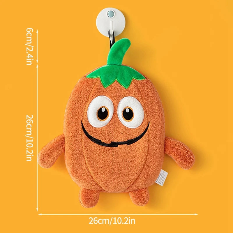 Halloween Hand Towel Soft Absorbent Handkerchief Cute Cartoon Ghost Capibara Pumpkin Hand Towel Bathroom Hanging Hand towels