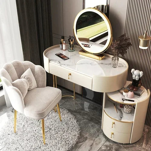 Bedroom Luxury Vanity Table Beauty Storage Fashion Girls Vanity Table Modern Multifunctional Tocador Maquillaje Furniture