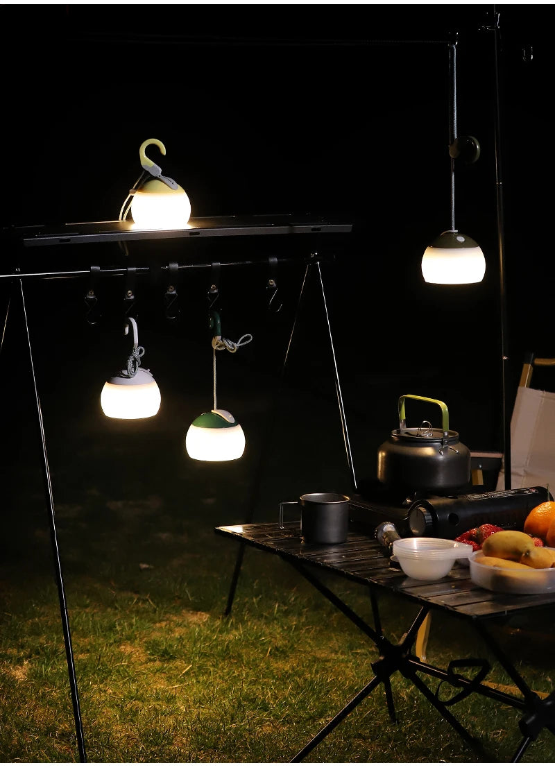 WEST BIKING Camping Tent Hanging Light Portable Camping Lanterns USB Rechargeable Led Light Camp Lamp for Outdoor Emergency