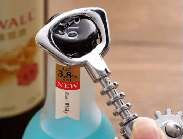 Wine Opener Multifunctional Corkscrew Bottle Opener Zinc Alloy Cork Remover Premium Winged Wine Bottle Opener  jar