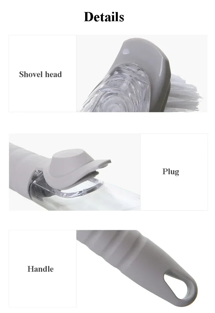 Kitchen Cleaning Brush 2 In 1 Long Handle Cleaing Brush with Removable Brush Sponge Dispenser Dishwashing Brush Kitchen Tools