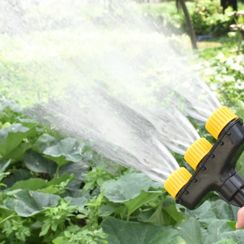 Garden Lawn Irrigator, High Flow Irrigation Tool, Three Irrigation Outlets, Large-Scale Irrigation, Gardening Tool。