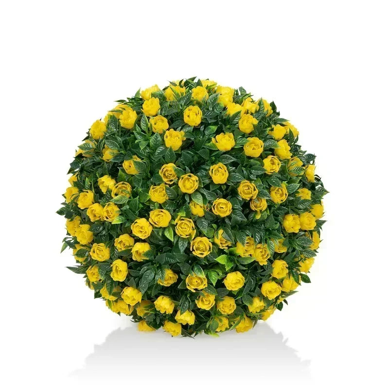 Artificial Grass Ball Eucalyptus Leaf Green Plant Fake Grass Landscaping Tree Shed Roof Home Garden Wedding Atmosphere Decor