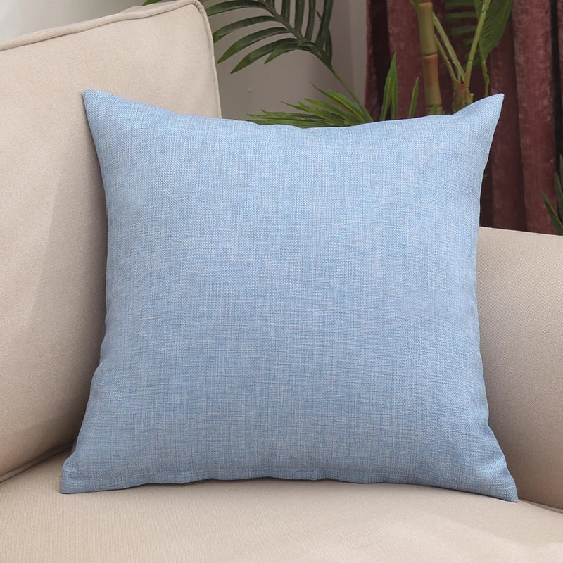 Solid thickened square pillow, sofa, living room pillow cover (Without Core)