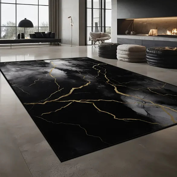 Modern Living Room Floor Mat Simple Lines Printed Soft Bedrooms Suitable for Living Rooms Terraces Offices Kitchen Floors decor