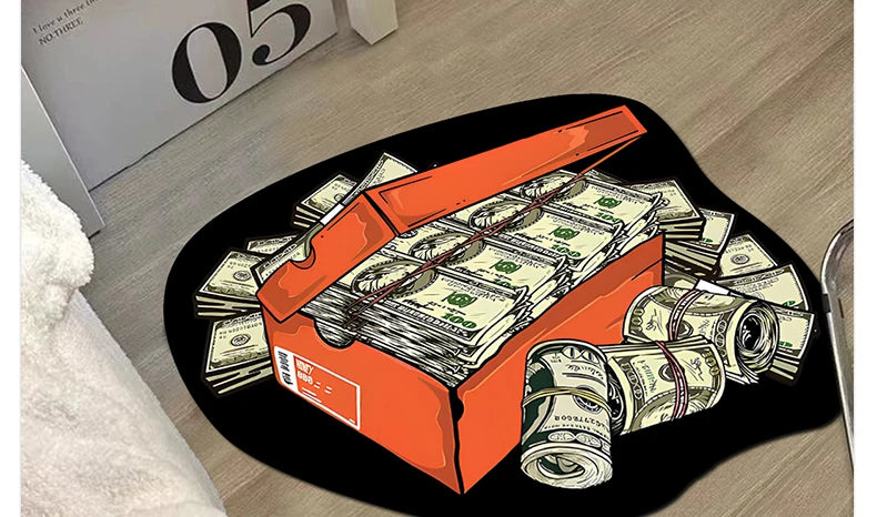 Bedroom Rug Shoe Mat Creative Shoe Box Living Room Mats Fashion Lounge Trend Decor Entrance Sneakers Carpet Alfombra Habitación