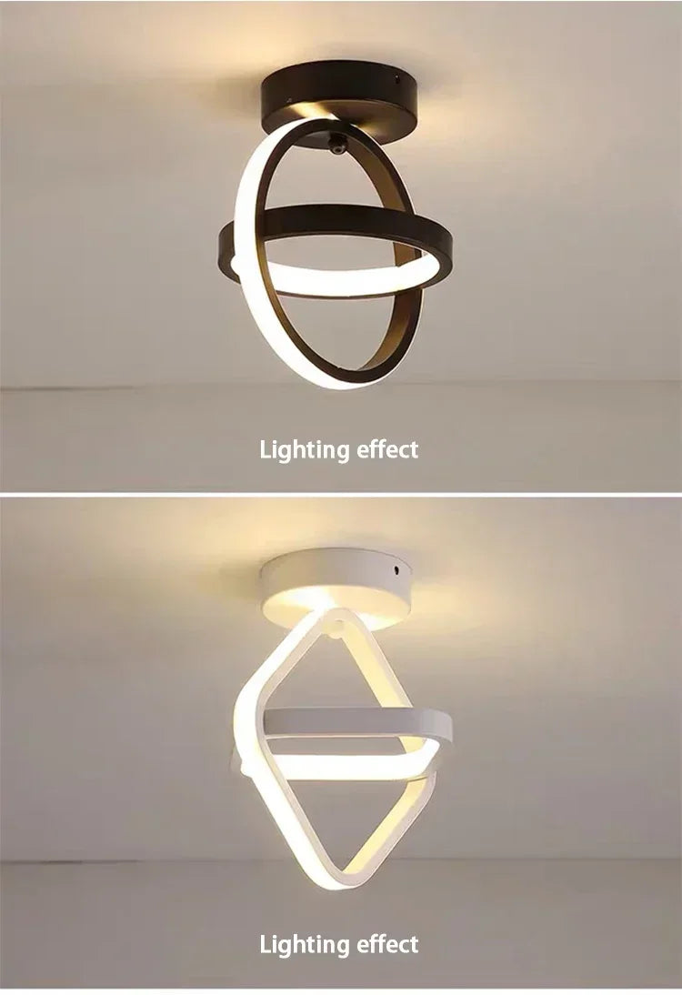 LED Strip Aisle Ceiling Lights Modern Minimalist Living Room Lamps For Balcony Entrance Staircase Home Decor Multiple shapes