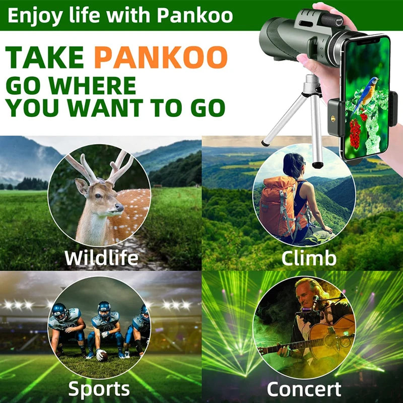 Portable Zoom HD 5000M Telescope Folding Long Distance Mini Powerful Telescope