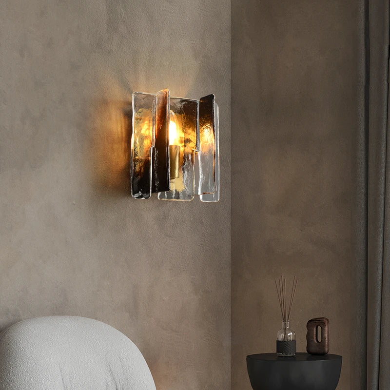 Living Room All Copper Wall Lamp Modern Luxury Tv Wall Designer Glass Pendant Lamp Minimalist Nordic Bedroom Bedside Lamp