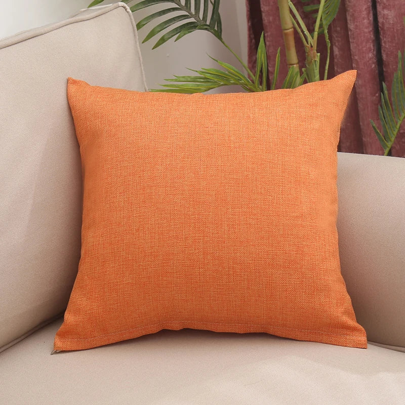 Solid thickened square pillow, sofa, living room pillow cover (Without Core)