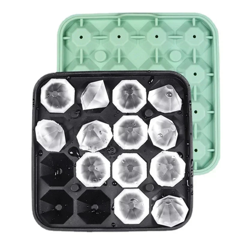 16 Grid Diamond Ice Tray Mold Box