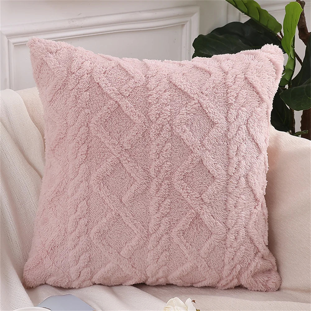 Kitinjoy Throw Pillow Covers 40x40 For Sofa Decro Soft Plush Cushion Covers 50x50cm Home And Decoration Luxury Throw Pillow Case