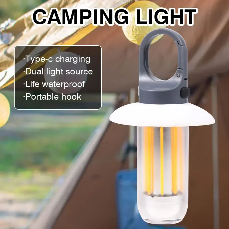 Rechargeable LED Portable Light Super Bright Flashlight Camping Light Work Light