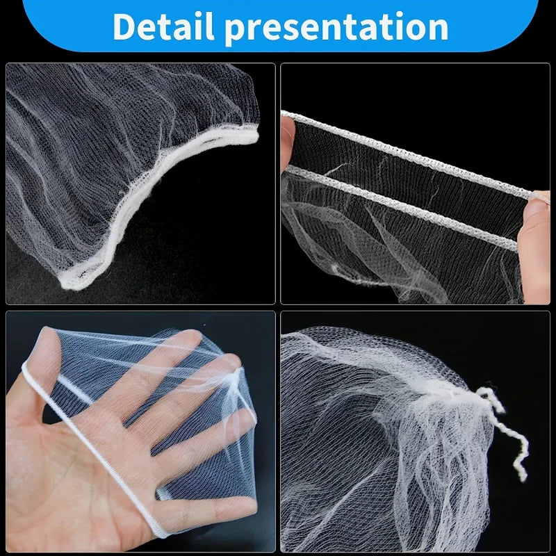 30/100pcs Disposable Kitchen Sink Filters Sewer drain anti blocking garbage bag Pool Leak Mesh Bag strainer Sink Garbage Net