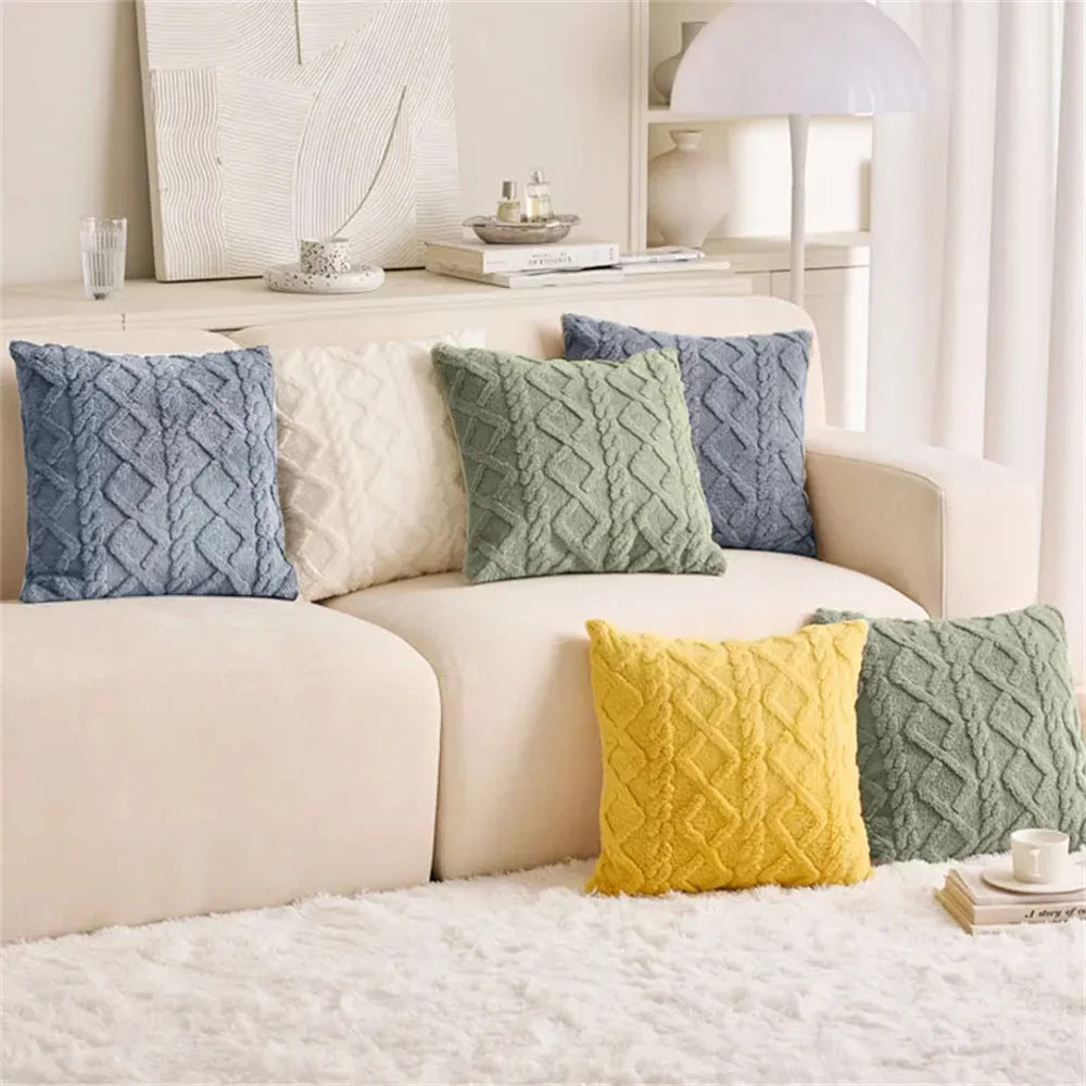 Kitinjoy Throw Pillow Covers 40x40 For Sofa Decro Soft Plush Cushion Covers 50x50cm Home And Decoration Luxury Throw Pillow Case