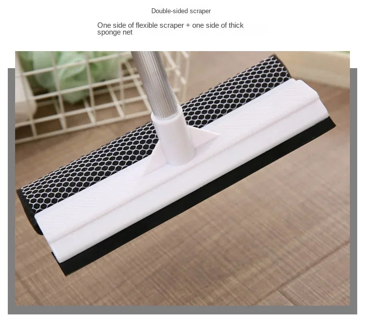 1pc Squeegee Window Cleaner 2 in 1 Retractable Pole Cleaning Window