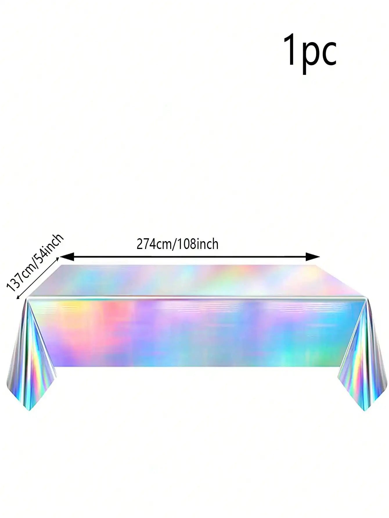 Rainbow Party Supplies Decorations, Holographic Paper Plates and Napkins Set for Birthday Wedding Holiday Party, Christmas