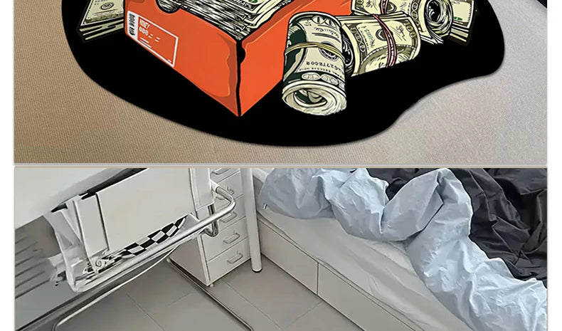 Bedroom Rug Shoe Mat Creative Shoe Box Living Room Mats Fashion Lounge Trend Decor Entrance Sneakers Carpet Alfombra Habitación