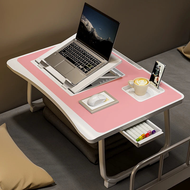 Laptop Bed Table, Foldable Lap Table Tablet Stand Laptop Bed Tray Table, Portable Lap Table With Foldable Legs For Working, Read