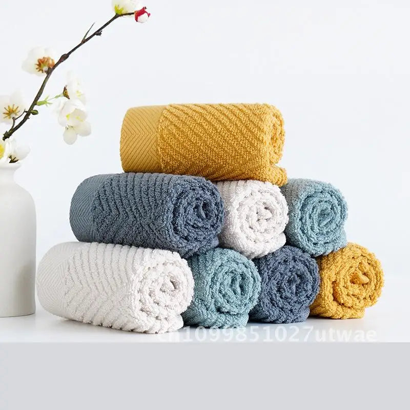 Soft Absorbent Combed Cotton Square Towel 100% Cotton Hand Towel for Baby Face Washing Thickened Household Square Scarf