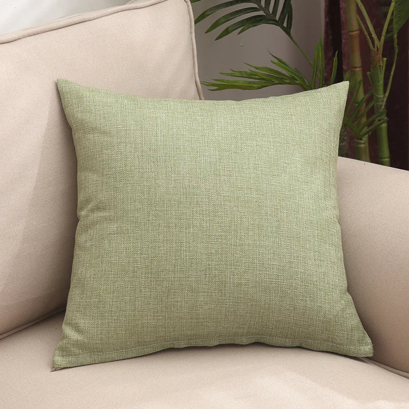 Solid thickened square pillow, sofa, living room pillow cover (Without Core)